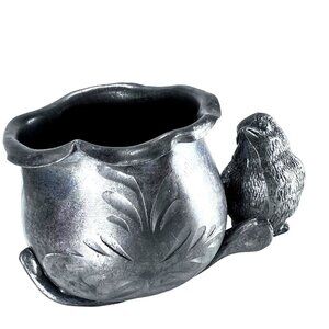 Vintage WR Quadruple Wm Rogers #346 Metal Bird Wishbone Toothpick MatchHolder NY